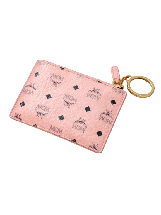 MCM Accessories - MCM Visetos Pink Card Holder Wallet Keychain Pouch w Box Y2K Coquette